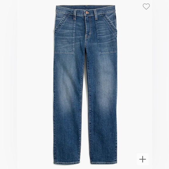 J.Crew 10" highest-rise straight cropped utility jean - 28P NWT - Picture 2 of 13